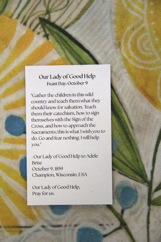 Catholic Prayer Card | Marian Devotional | Our Lady of Good Help