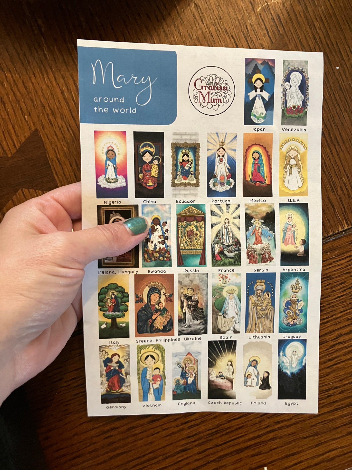 Catholic Stickers | Mary Around the World | Marian Devotional
