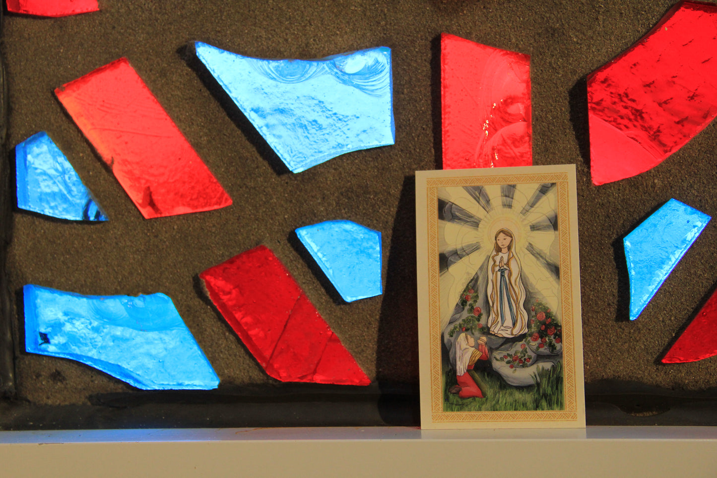 Catholic Prayer Card | Marian Devotional |Our Lady of Lourdes