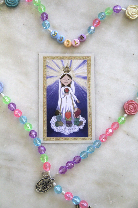 Catholic Prayer Card | Marian Devotional | Our Lady of Fatima