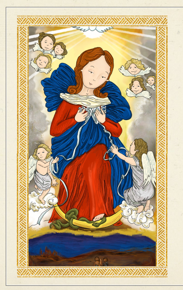 Catholic Prayer Card Set of 7 | Marian Devotional |Popular Mary Titles