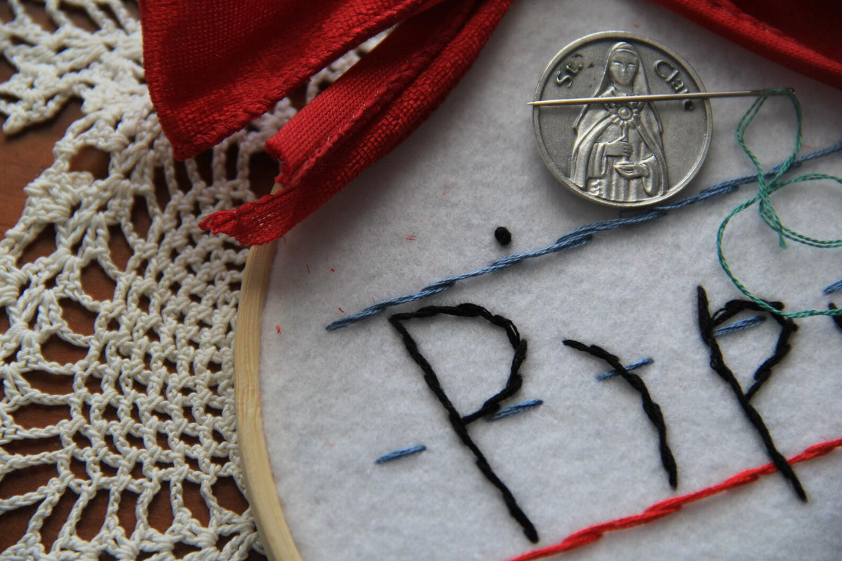 Catholic Needle Minder | Cross-stitch embroidery tool